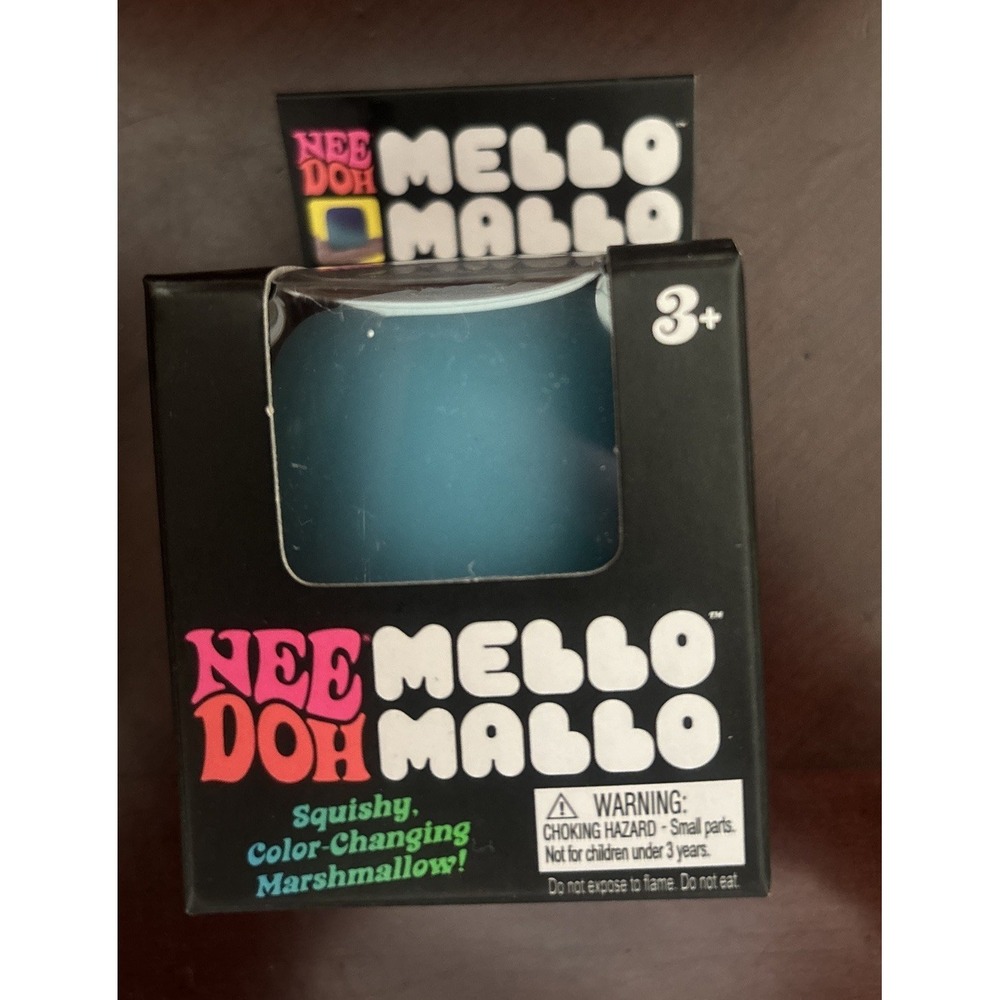 NEE DOH MELLO MALLO Sensory Stress Ball Squishy Color Changing Marshmallow Blue